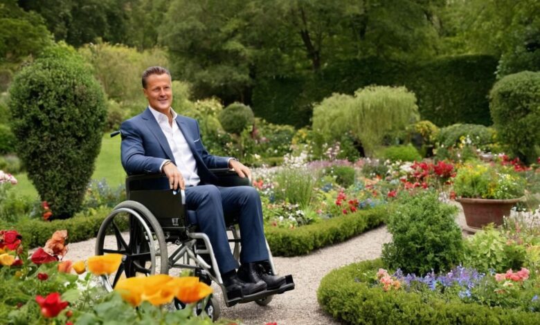 michael schumacher rollstuhl garten